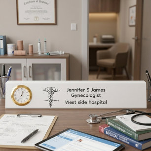 Medische praktijk Gepersonaliseerde gynaecoloog do Naambordje
