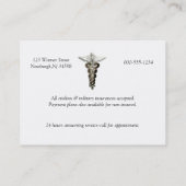 medische praktijk visitekaartje (Achterkant)