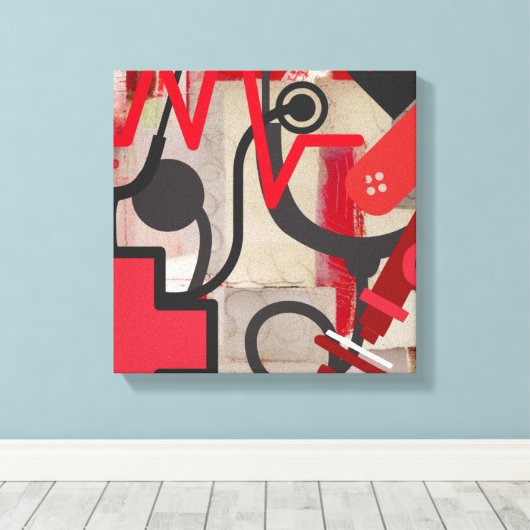 Medische professionals canvas afdruk (Insitu (Houten vloer))