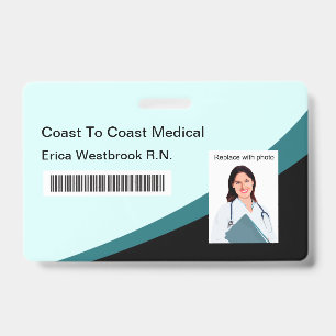 Medische professionals personeelsfoto ID-streepjes Badge