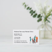Medische Professionele Fysieke Behandeling Visitekaartje (Staand voorkant)