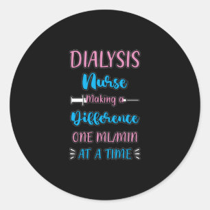 Medische Pun Nefrologie RN Grappige Dialyse Verple Ronde Sticker