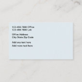 Medische Radiologie Imaging Thema Visitekaartjes (Achterkant)