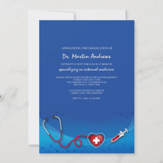 Medische rand uitnodiging (Voorkant)