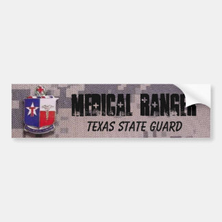 MEDISCHE RANGER, TEXAS STATE GUARD ACU BUMPERSTICKER