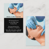 Medische reanimatie en eerste hulp training thema visitekaartje (Voorkant / Achterkant)