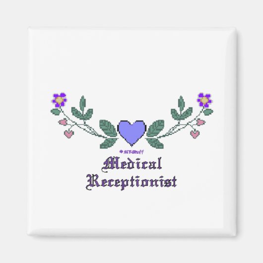 Medische receptionist CS Print Magneet (Voorkant)