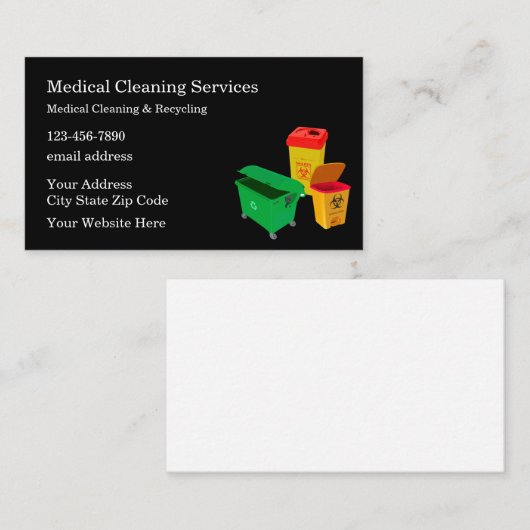 medische reiniging en recycling visitekaartje (Voorkant / Achterkant)