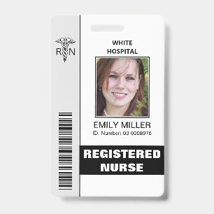 Medische RN-medewerker veroorzaakt een fotosjabloo Badge