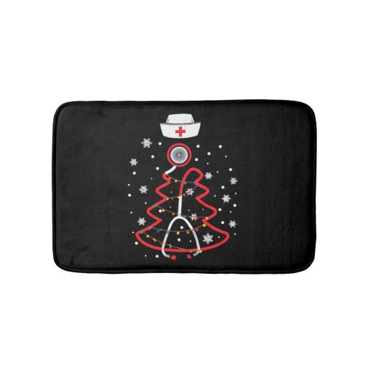 Medische RN NUrse, Vrolijk kerstfeest Badmat (Voorkant)