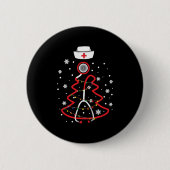 Medische RN NUrse, Vrolijk kerstfeest Ronde Button 5,7 Cm (Voorkant)