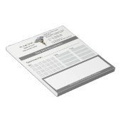 Medische Rod Zilver Caduceus Zwart Goud Afspraak Notitieblok (Schuin)