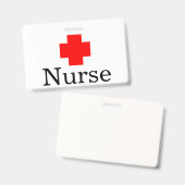 Medische Rode Kruisverpleegster Badge (Voor- en achterkant)