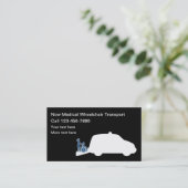 Medische rolstoeltransporten visitekaartje (Staand voorkant)