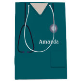 Medische schijven Blauwgroen MGB Medium Cadeauzakje (Voorkant)