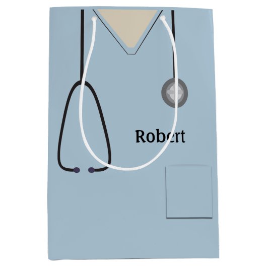 Medische schijven Licht Blauw MGB Medium Cadeauzakje (Voorkant)