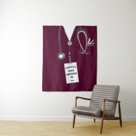 Medische School Afstuderen Banner Tapestry Wandkleed