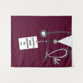 Medische School Afstuderen Banner Tapestry Wandkleed (Voorkant (horizontaal))
