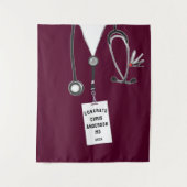 Medische School Afstuderen Banner Tapestry Wandkleed (Voorkant)