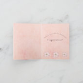 Medische School Afstuderen bloemen Tea Cup Roze Kaart (Binnen)