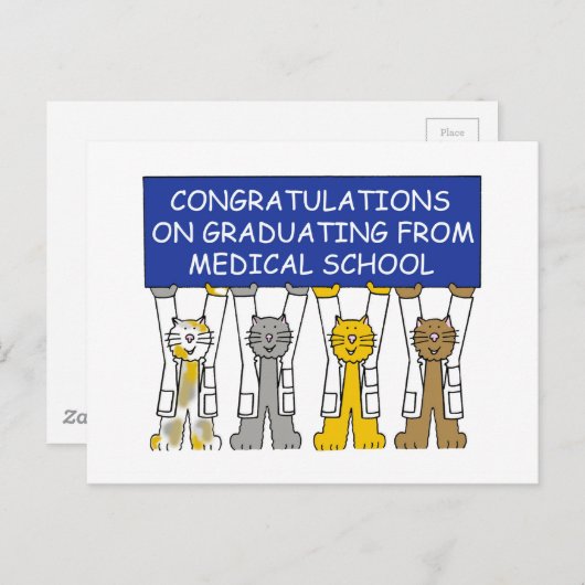 Medische school Afstuderen gefeliciteerd Briefkaart (Voorkant / Achterkant)