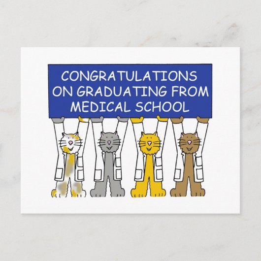 Medische school Afstuderen gefeliciteerd Briefkaart (Voorkant)
