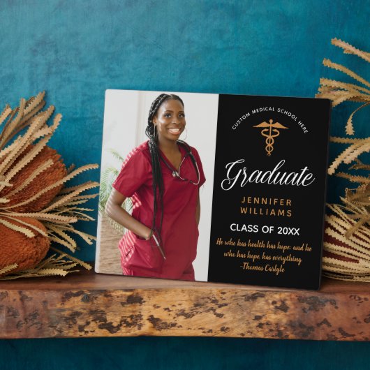 Medische School Afstuderen Inspirerend Quote Foto Fotoplaat (Zijkant)