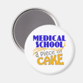 Medische school - Cake-stuk Magneet (Voorkant / Achterkant)