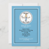 Medische School Grappig voor Hem Blauw Afstuderen Kaart (Voorkant)