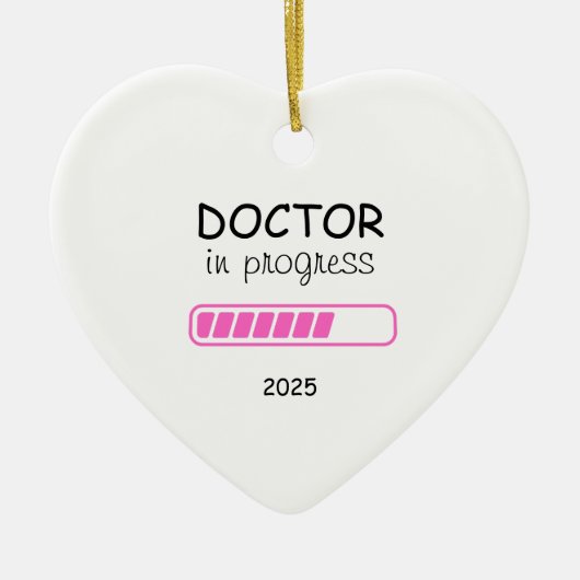 Medische school, pre-med geschenk, arts in uitvoer keramisch ornament (Voorkant)