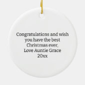 Medische School Toekomst Doctor Kerstboom Keramisch Ornament (Achterkant)