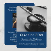 Medische School Verpleegkunde Foto Afstuderen Save The Date (Voorkant / Achterkant)