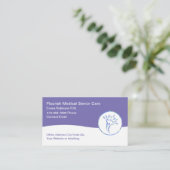 Medische Senior Care Thema Visitekaartjes (Staand voorkant)