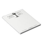 Medische slang Black Bowl Hygieia White Caduceus Notitieblok (Schuin)