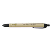 Medische slang Bowl Beige Hygieia Gold Caduceus Zwarte Inkt Pen (Bodem)