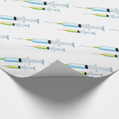 Medische spuit cadeaupapier (Hoek)