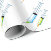 Medische spuit cadeaupapier (Rol Hoek)