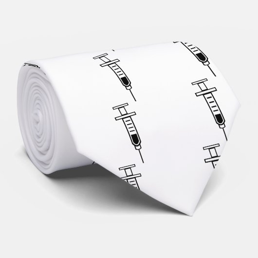 Medische spuit stropdas (Opgerold)