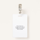 Medische staf Aangepast Logo Rood Badge (Achterkant met clip)