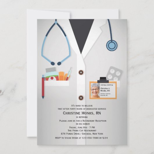 Medische staf Uitnodiging tot vervroegde uittredin (Voorkant)