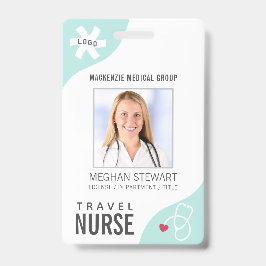 Medische stethoscoop bewerkbaar mint REIS VERPLEEG Badge