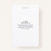 Medische Stethoscoop Bewerkbare Mint TRAVEL NURSE Badge (Achterkant)