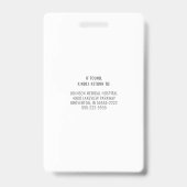 Medische Stethoscoop Blauw Groene Gradient Nurse Badge (Achterkant)