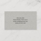 Medische stethoscoop | Gezondheid | Dokter Visitekaartje (Achterkant)