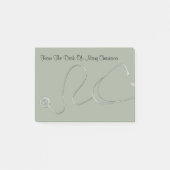 Medische Stethoscoop Thema Post Notities Post-it® Notes (Voorkant)