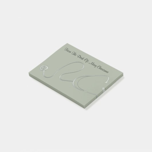 Medische Stethoscoop Thema Post Notities Post-it® Notes (Schuin)