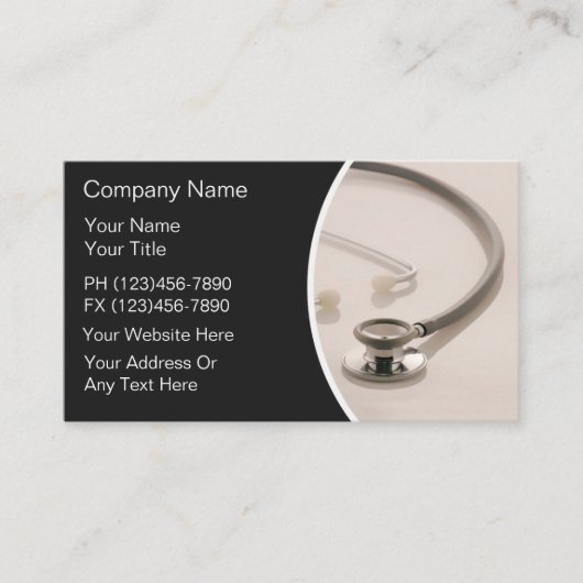 Medische stethoscoop Thema Visitekaartje (Voorkant)