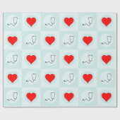 Medische stethoscoop Verpleegkundige of Arts Patro Cadeaupapier (Vlak)