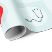 Medische stethoscoop Verpleegkundige of Arts Patro Cadeaupapier (Rol Hoek)