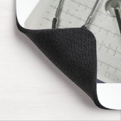 medische stethoscoop voor het ECG-cardiogram Muismat (Hoek)